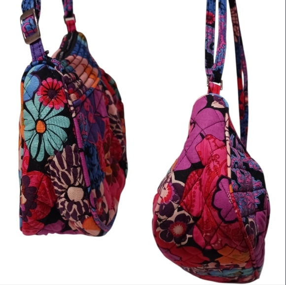 Vera Bradley Franni Bag Floral Fiesta Retired - Picture 4 of 7